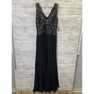 Dress the Population Black Sequin Maxi Dress
